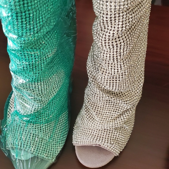 Bling Diamond Booties Size 9 - Picture 4 of 8